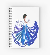 1920, The Blue and The White by HeavenNezCree Spiral Notebook