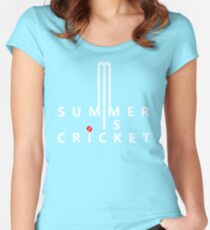 Summer is Cricket Women's Fitted Scoop T-Shirt