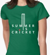 Summer is Cricket Women's Fitted T-Shirt