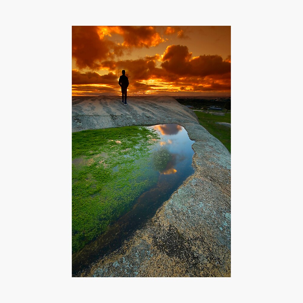 Standing on the top of Planet Jupiter Photographic Print