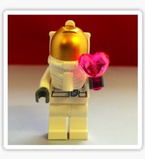 Lego Spaceman Valentines Sticker