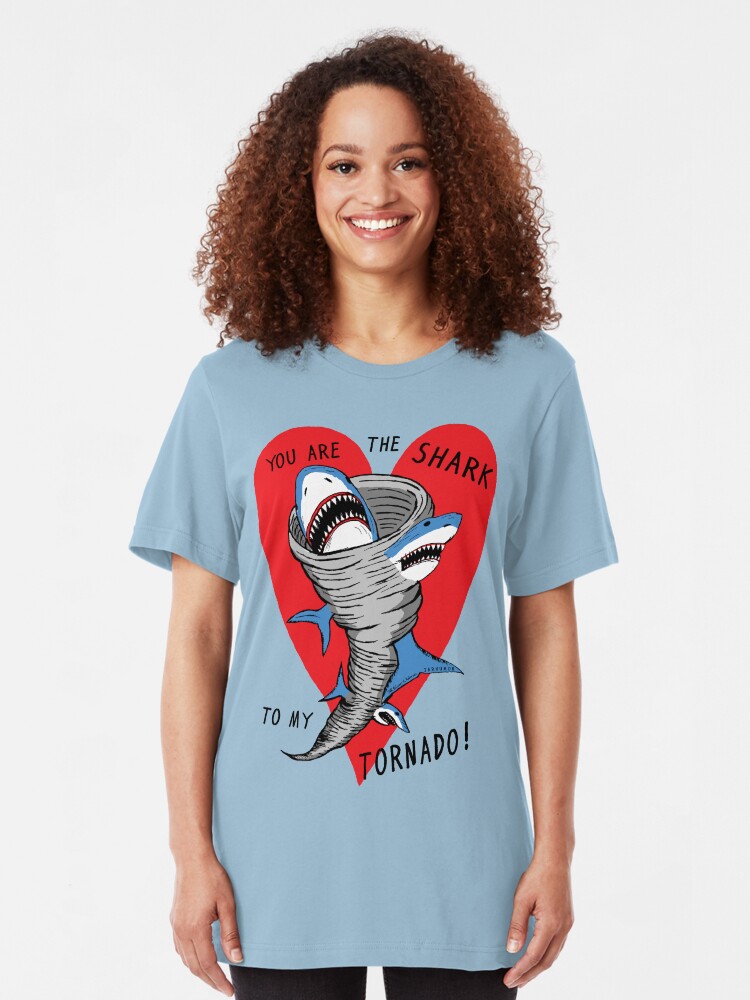 Alternate view of Shark To My Tornado Slim Fit T-Shirt