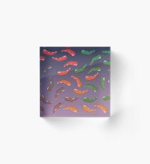 Spicy Peppers Haze Acrylic Block