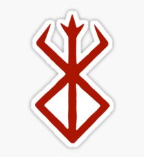 Mark of Sacrifice Subtle Pattern (Red) Sticker