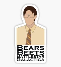Bears, Beets, Battlestar Galactica Sticker