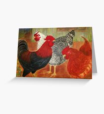 Chook yard Greeting Card