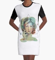 Mrs. Magritte's Brain Graphic T-Shirt Dress
