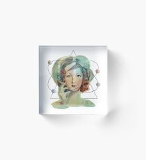 Mrs. Magritte's Brain Acrylic Block