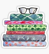 stack of books Sticker