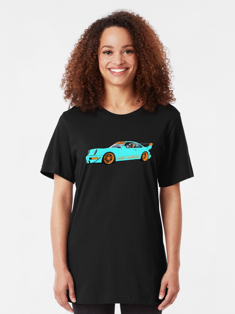 Alternate view of Livery RWB - Porsche 911 Rauh Welt Inspired Slim Fit T-Shirt