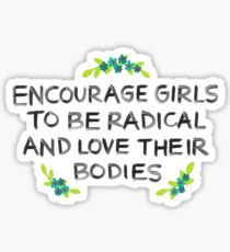 encourage girls Sticker