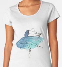 ballerina figure, watercolor Premium Scoop T-Shirt