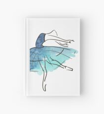 ballerina figure, watercolor Hardcover Journal