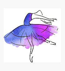 ballerina figure, watercolor Photographic Print