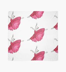 ballerina figure, watercolor Scarf