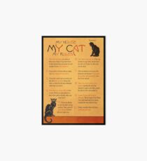My House, My Cat, My Rules Art Board