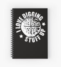 Hammered coin tshirt, ideal for coin collectors Spiral Notebook