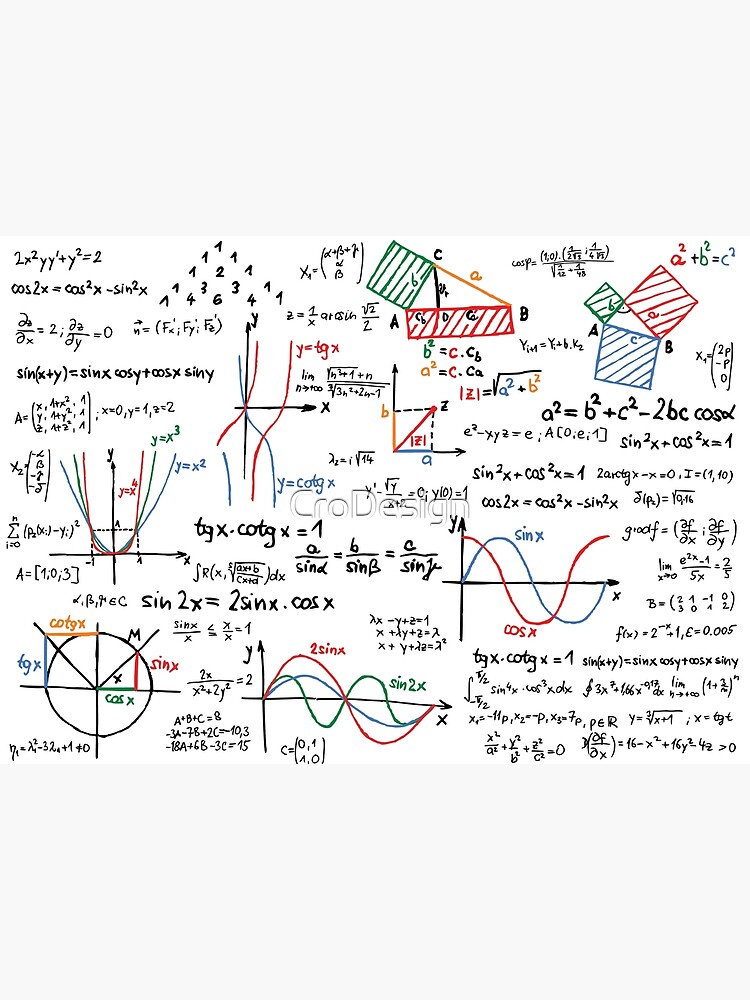 Mathematics Formulas Numbers by CroDesign