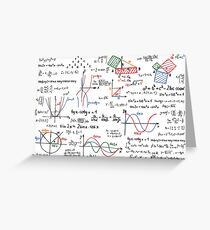Mathematik Formeln Zahlen Grußkarte