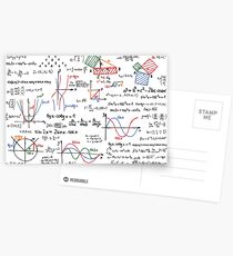 Mathematics Formulas Numbers Postcards