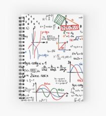Mathematics Formulas Numbers Spiral Notebook