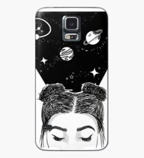 Galaxie Raum Mädchen Hülle & Klebefolie für Samsung Galaxy