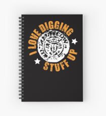 Metal detecting shirt, fun gift idea Spiral Notebook
