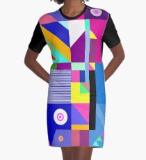 colorful happier life Graphic T-Shirt Dress