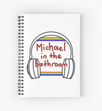 Michael im Badezimmer Spiralblock