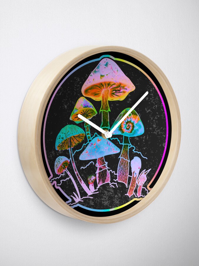 Alternate view of Garden of Shrooms 2020 Clock
