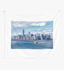 New York and Staten Island Ferry Wall Tapestry