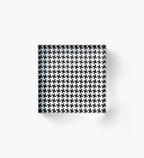 Pied de Poule Acrylic Block