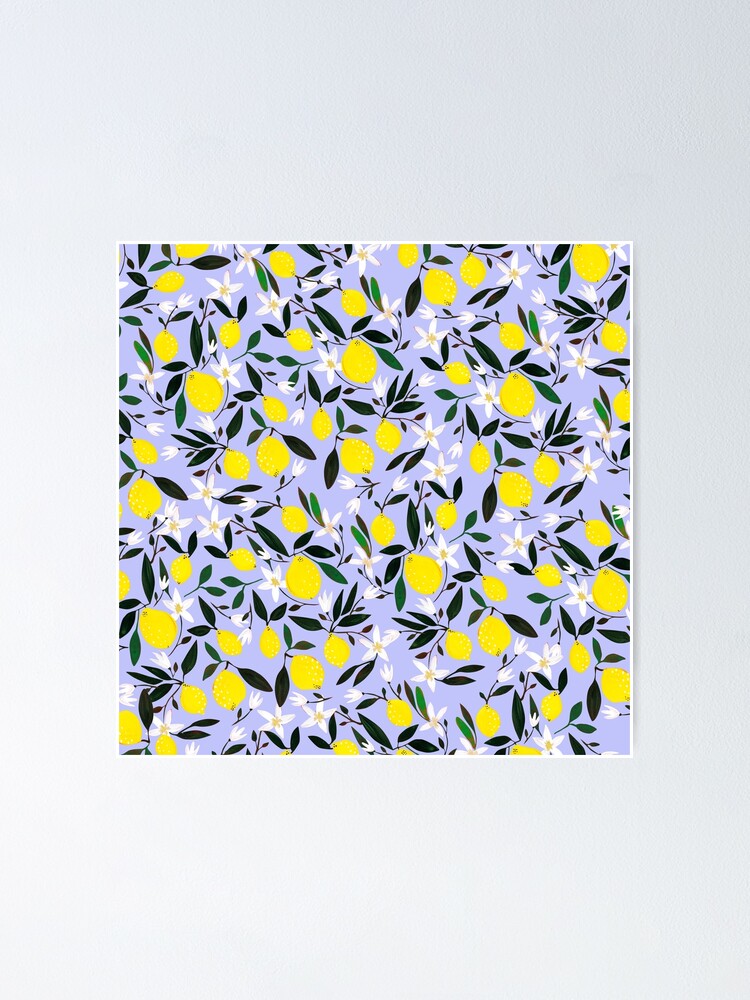 Alternate view of Lemons Blue Poster