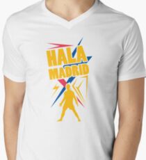 Hala Madrid T-Shirt mit V-Ausschnitt für Männer
