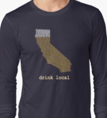 Drink Local - California Beer T-shirt Long Sleeve T-Shirt