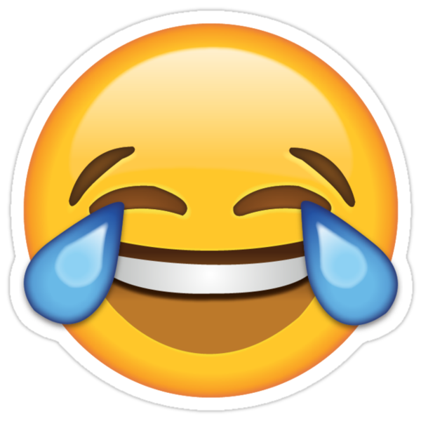 "Crying Laughing Emoji Stickers!" Stickers by Harry Fearns | Redbubble