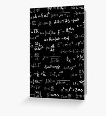 Physics - handwritten Greeting Card