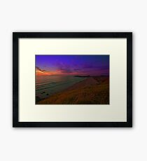 Newquay, Fistral Beach, Beach Sunset Framed Print