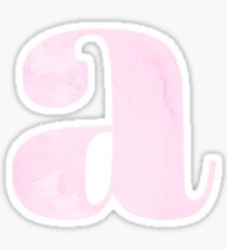 a - pink marble Sticker