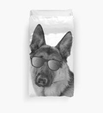 Funda nórdica Fresco pastor alemán con gafas de sol