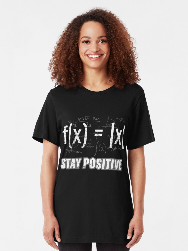Alternative Ansicht von Funny Functions > Stay Positive > Math Equations Slim Fit T-Shirt