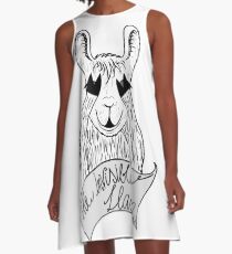 The invisible Llama A-Line Dress