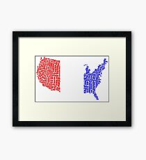 USA Flag Country Framed Print
