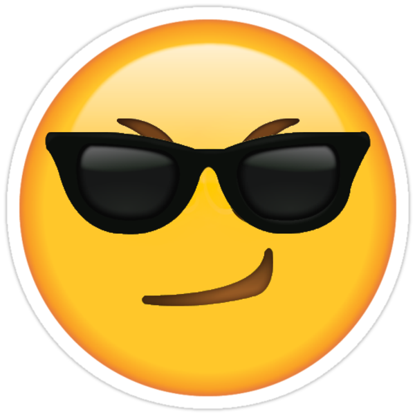 Shades Smirking Secret Emoji Funny Internet Meme