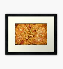 Copper Splash Framed Print