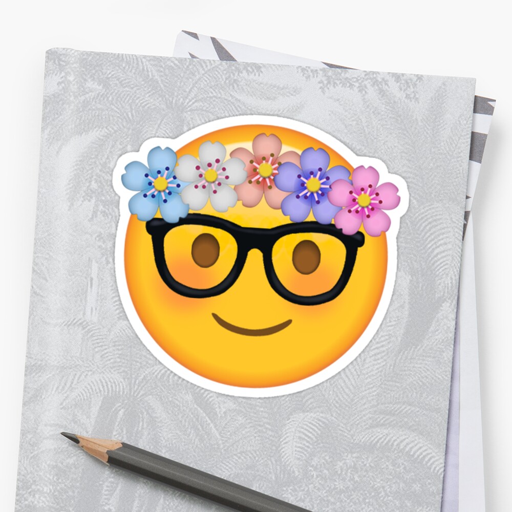 Pegatina «Hippie Nerd Secret Emoji | divertido meme de ...