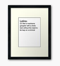 Latino Framed Print