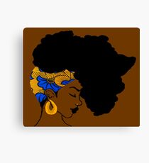 Fro African Canvas Print