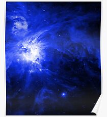 Orion Chaos Blau Poster