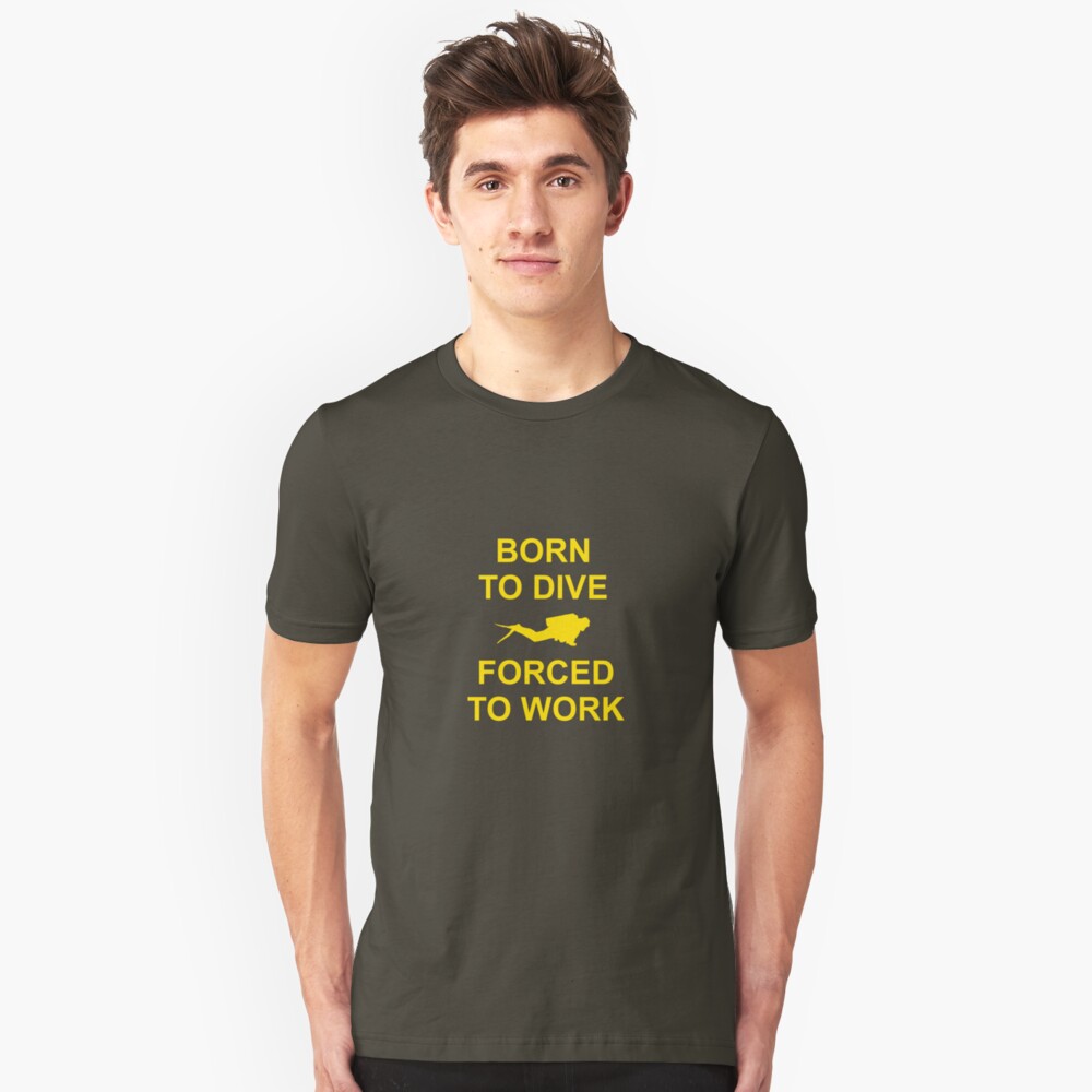 Born To Dive Slim Fit T-Shirt